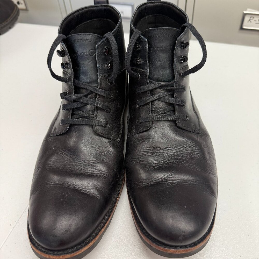 Timberland Black Leather Men's Boots - Picture 3 of 5